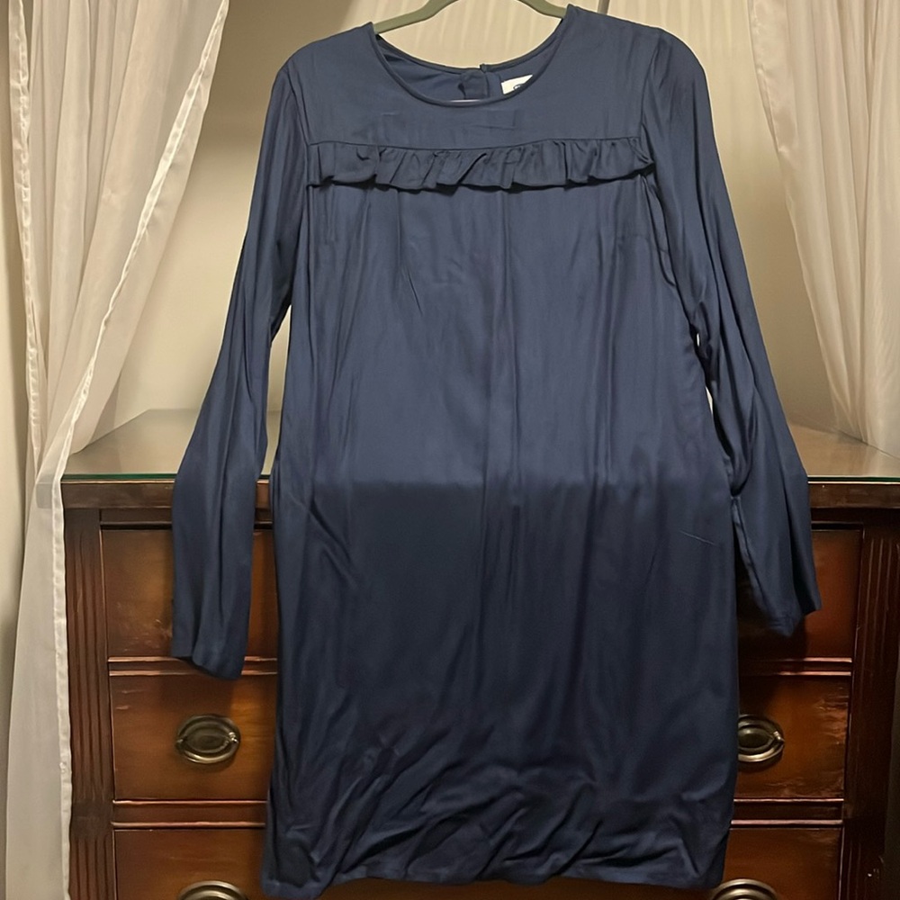 NWT Old Navy Women's Small Navy Long Sleeve Dress